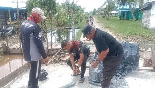 Progres Jembatan Merah Putih Presisi Tahap II  Polres Meranti Tuntas 80 Persen.