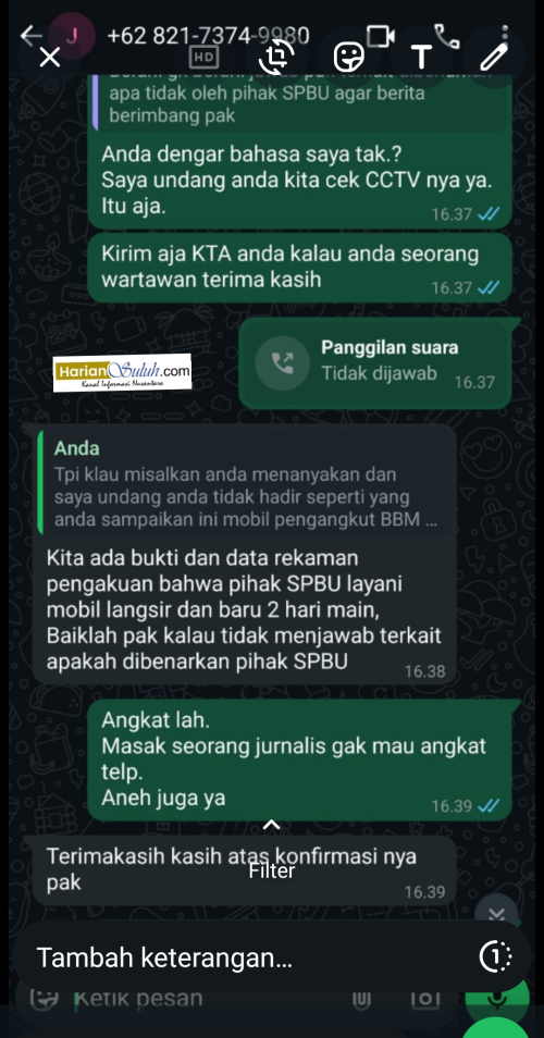 Diberitakan Langsir Solar, Khairudin Tantang Wartawan Untuk Cek CCTV