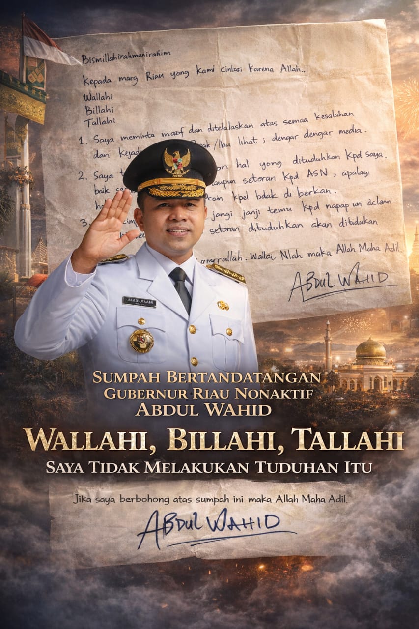 Sumpah di Balik Jeruji KPK: Abdul Wahid Sebut Dirinya Dikambinghitamkan, Bantah Fee ASN dan Narasi OTT