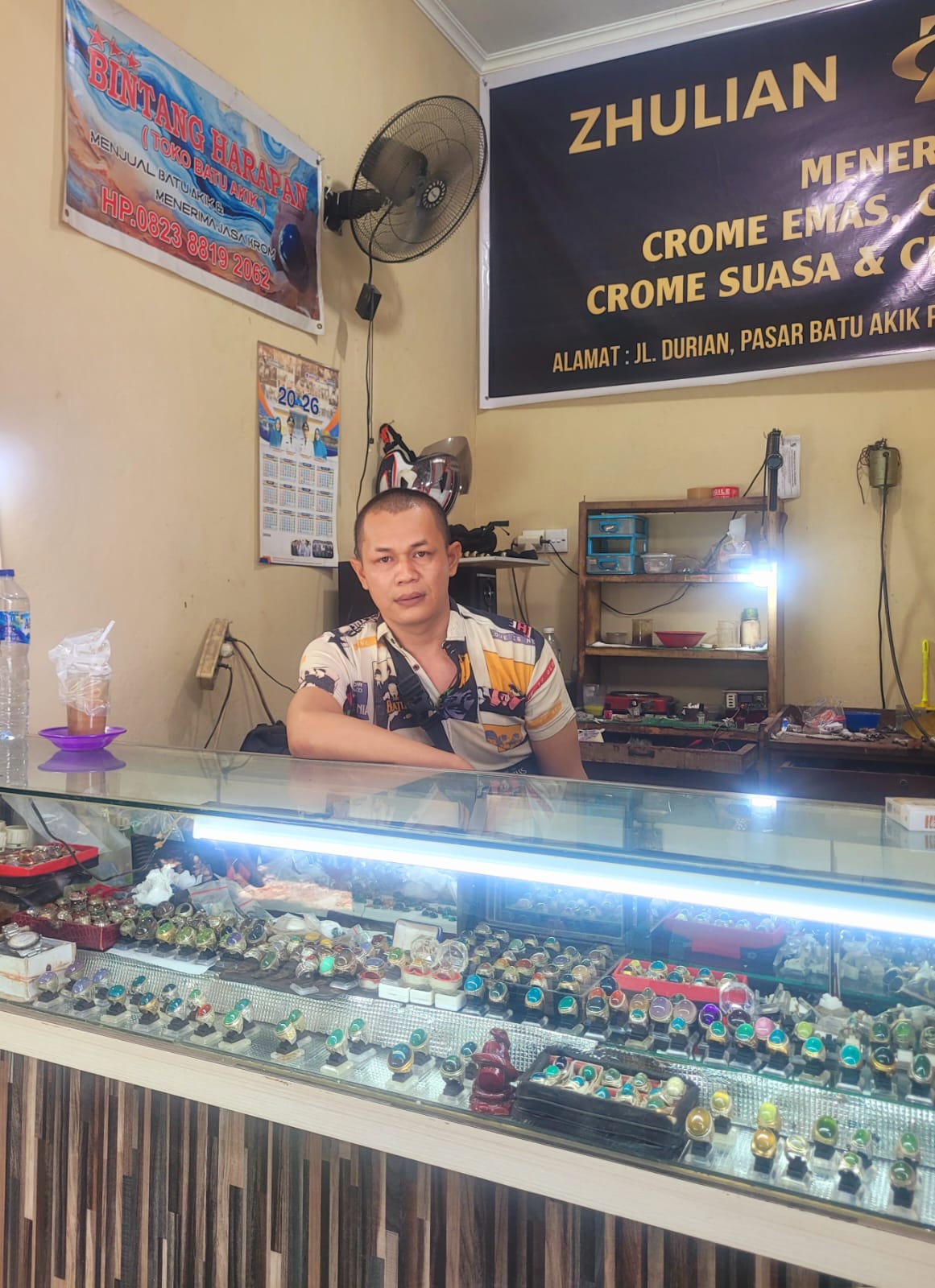 Toko Bintang Harapan Batu Akik Hadirkan Koleksi Batu Mulia Berkualitas di Pasar Palapa Pekanbaru