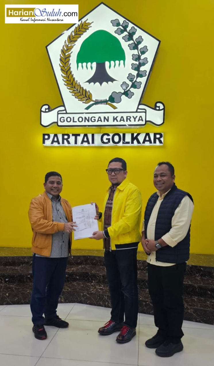 Nasarudin, dan Abu Bakar Resmi Mendapat Dukungan Dari Golkar Untuk Bertarung Di Pilkada Pelalawan